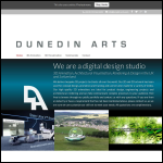 Screen shot of the Dunedin Arts website.
