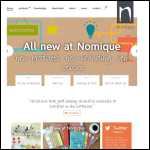 Screen shot of the Nomique Ltd website.