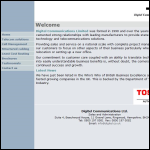 Screen shot of the Digitel Communications Ltd website.