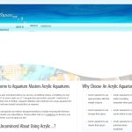 Screen shot of the Aquarium Masters website.