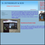 Screen shot of the D. Dunkerley & Son website.