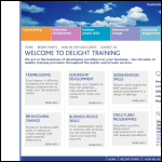 Screen shot of the Delight Training Ltd website.