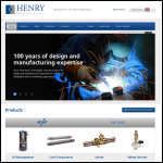 Screen shot of the Henry Technologies Ltd website.