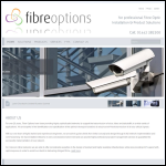 Screen shot of the Fibre Options Ltd website.