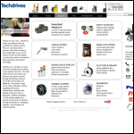 Screen shot of the Techdrives (Lenze Ltd) website.