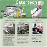 Screen shot of the Catertec website.
