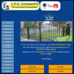 Screen shot of the Cpa Ironworks website.