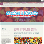 Screen shot of the Stanton & Novelty Confectioners Ltd website.