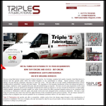 Screen shot of the Triple S Fabrications website.