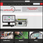 Screen shot of the The Calibration Centre Ltd website.