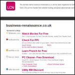 Screen shot of the Business Renaissance Ltd website.