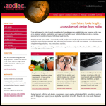 Screen shot of the Zodiac Internet Solutions website.