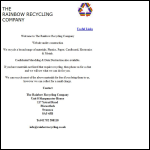 Screen shot of the Rainbow Recycling website.