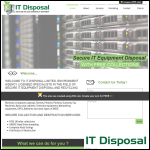 Screen shot of the It Disposal website.