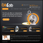 Screen shot of the The Oil Lab Ltd website.