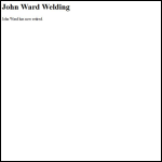 Screen shot of the John Ward Welding website.