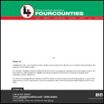 Screen shot of the Four Counties Discount Office Furniture & Stationery website.