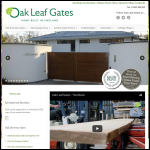 Screen shot of the Oak Leaf Gates website.