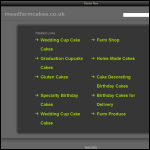 Screen shot of the Mead Farm Cakes website.