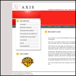 Screen shot of the Axis Consultants Ltd website.
