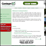 Screen shot of the Contego Services Ltd website.