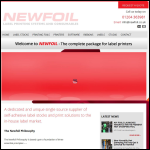 Screen shot of the Newfoil Ltd website.