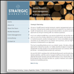 Screen shot of the Strategic Marketing website.