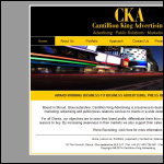 Screen shot of the Cantillion King Advertising website.