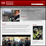 Screen shot of the Cenelec Standards Inspections Ltd website.