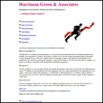 Screen shot of the Harriman Green & Associates website.