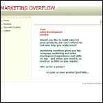 Screen shot of the Marketing Overflow website.