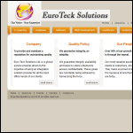 Screen shot of the Euro Teck Solutions Ltd website.