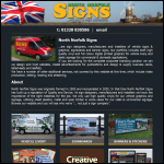 Screen shot of the North Norfolk Signs website.