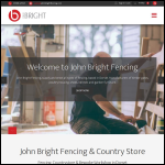 Screen shot of the John Bright Fencing & Countrystore website.