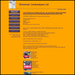 Screen shot of the Shiremoor Compressors & Electrical Services Ltd website.