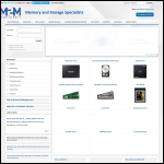 Screen shot of the M2m Ltd website.
