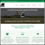 Screen shot of the Business Webpage Ltd website.