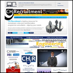 Screen shot of the CH Recruitment website.