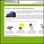 Screen shot of the Brushware (U K) Ltd website.