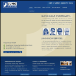 Screen shot of the Juno Group website.