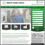 Screen shot of the White Rose Fuel Services Ltd website.