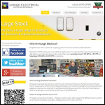 Screen shot of the Gough Electrical Ltd website.