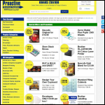 Screen shot of the Proactive Business Supplies Ltd website.