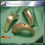 Screen shot of the Alvar Process Technologies Ltd website.