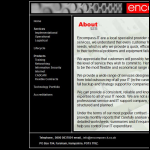 Screen shot of the Encompass-it Services Ltd website.