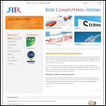 Screen shot of the Rose Computing Systems website.
