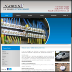 Screen shot of the S A Walker Electrical Services website.