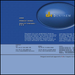 Screen shot of the Denykem Ltd website.