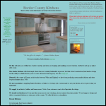 Screen shot of the Border County Kitchens website.