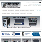 Screen shot of the Castle Cases website.